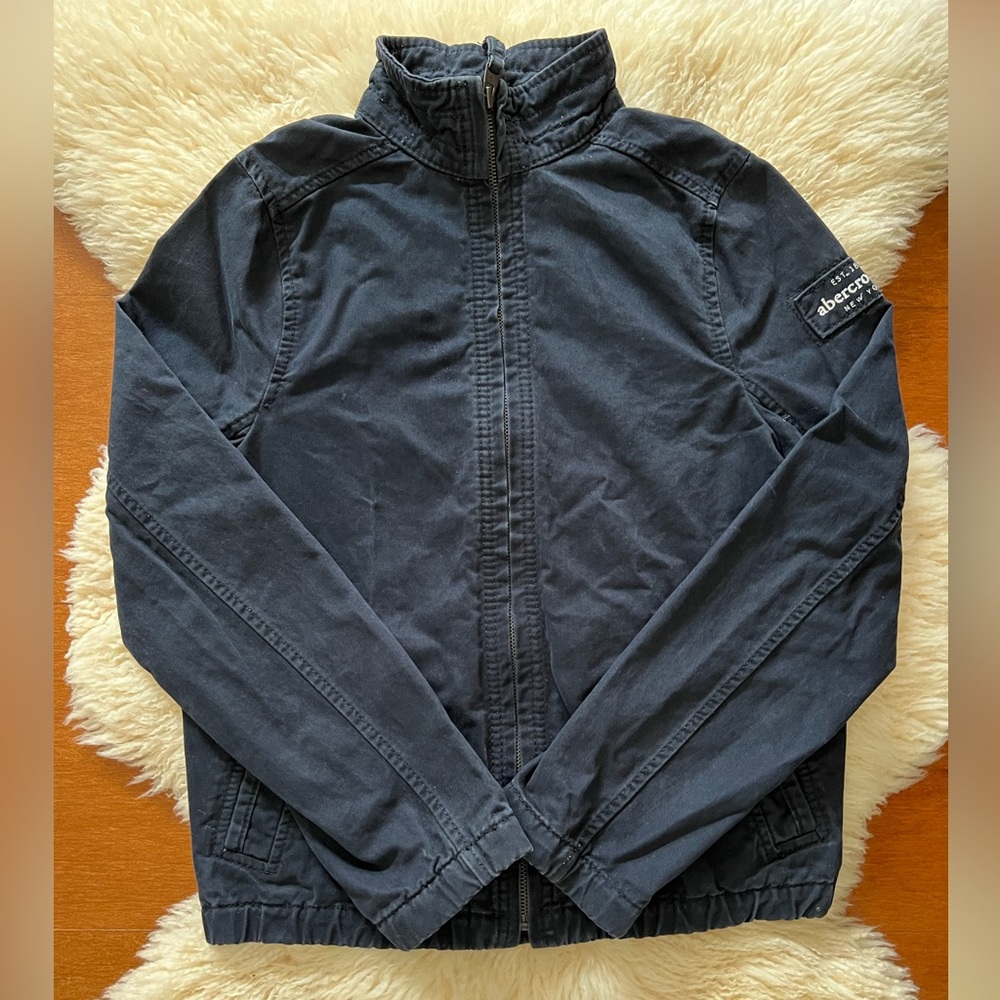Abercrombie Kids Full Zip Navy Blue Jacket. Size XL. - Picture 3 of 8